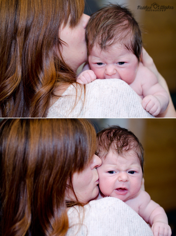 Newborn baby portrait photo Swansea